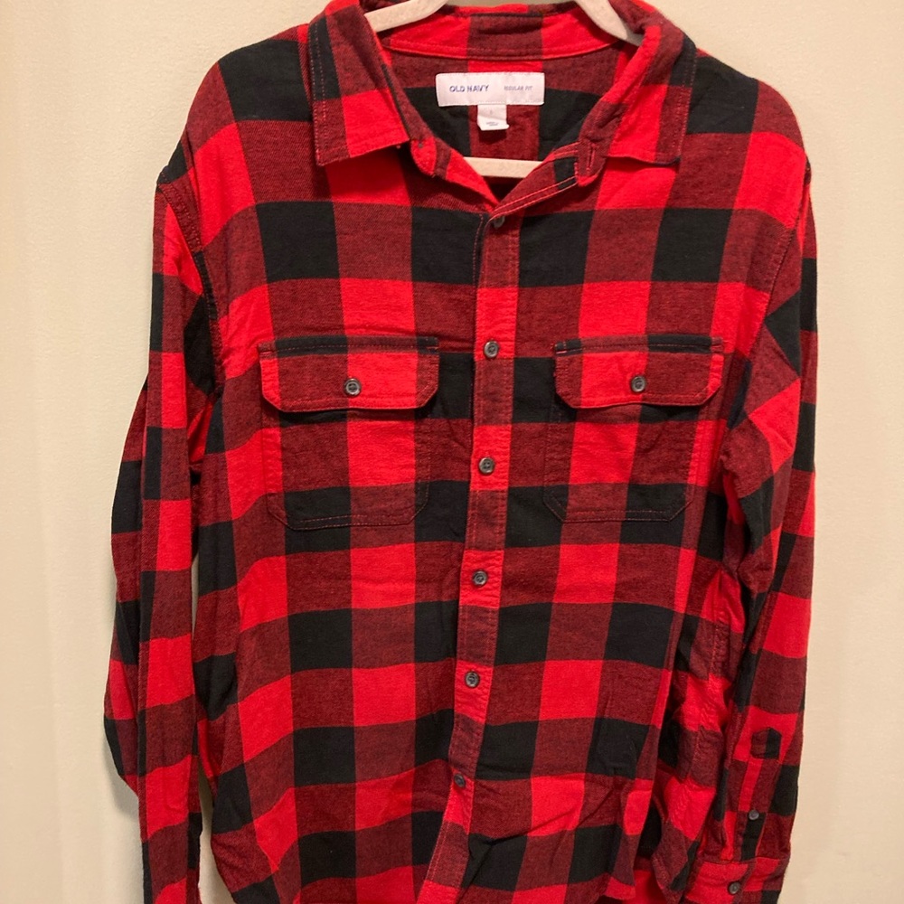 Old Navy Buffalo Plaid Flannel Shirt